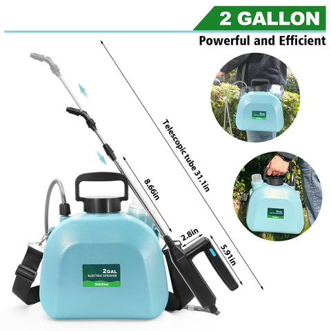 2 Gallon / 8L Battery Powered Garden Sprayer