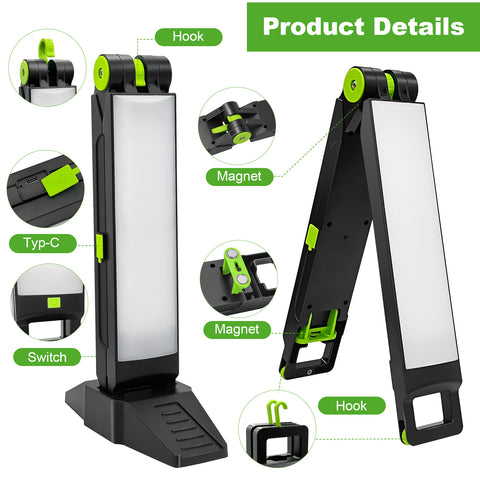 15W 1200LM Portable Battery LED Work Light