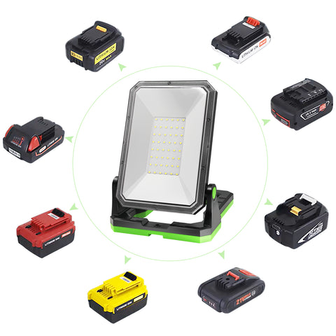 30W 3000LM Bracket Battery LED Work Light