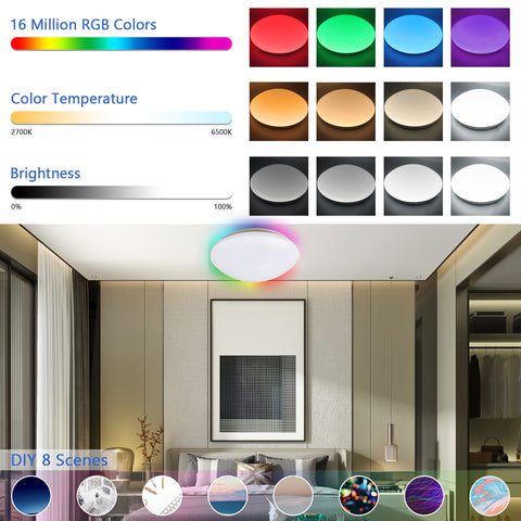 RGBW Wifi Smart LED Ceiling Light